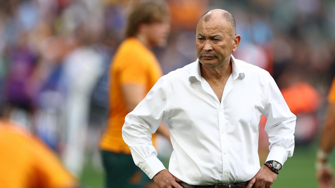 Wallabies coach Eddie Jones is still searching for answers about his misfiring team. Picture: Chris Hyde/Getty Images