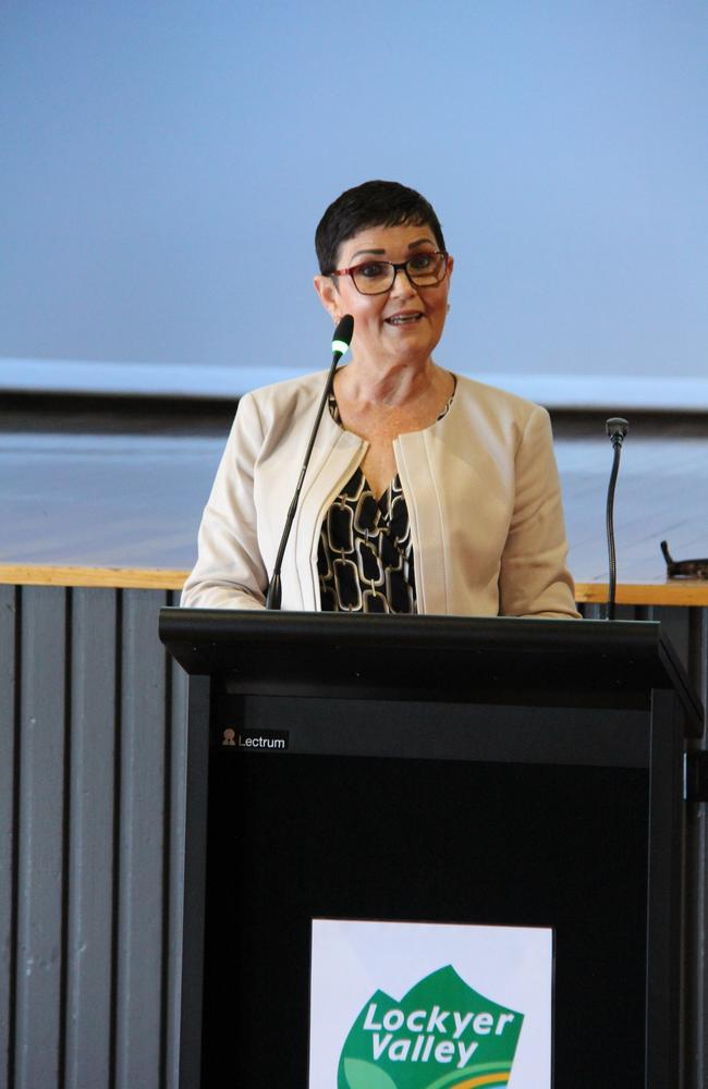 Lockyer Valley Mayor Tanya Milligan. Just 20 per cent of Lockyer Valley residents have received two Covid-19 vaccine doses.