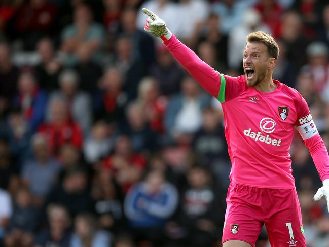 The owner of Bournemouth, whose goalkeeper Neto is pictured, is set to secure the licence for Auckland’s new A-League club. Picture: Steve Bardens/Getty Images