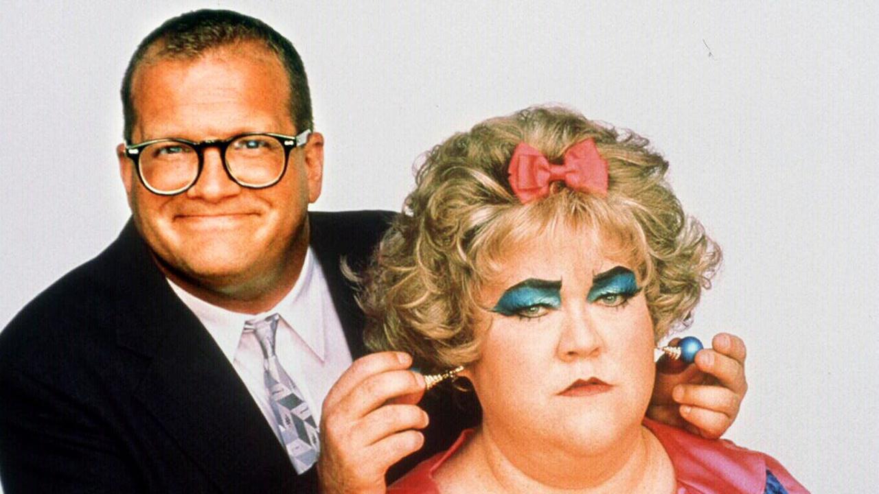 Drew Carey with Kathy Kinney from The Drew Carey Show.