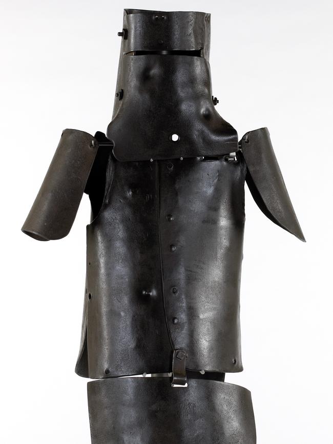 Ned Kelly's armour at State Library of Victoria.