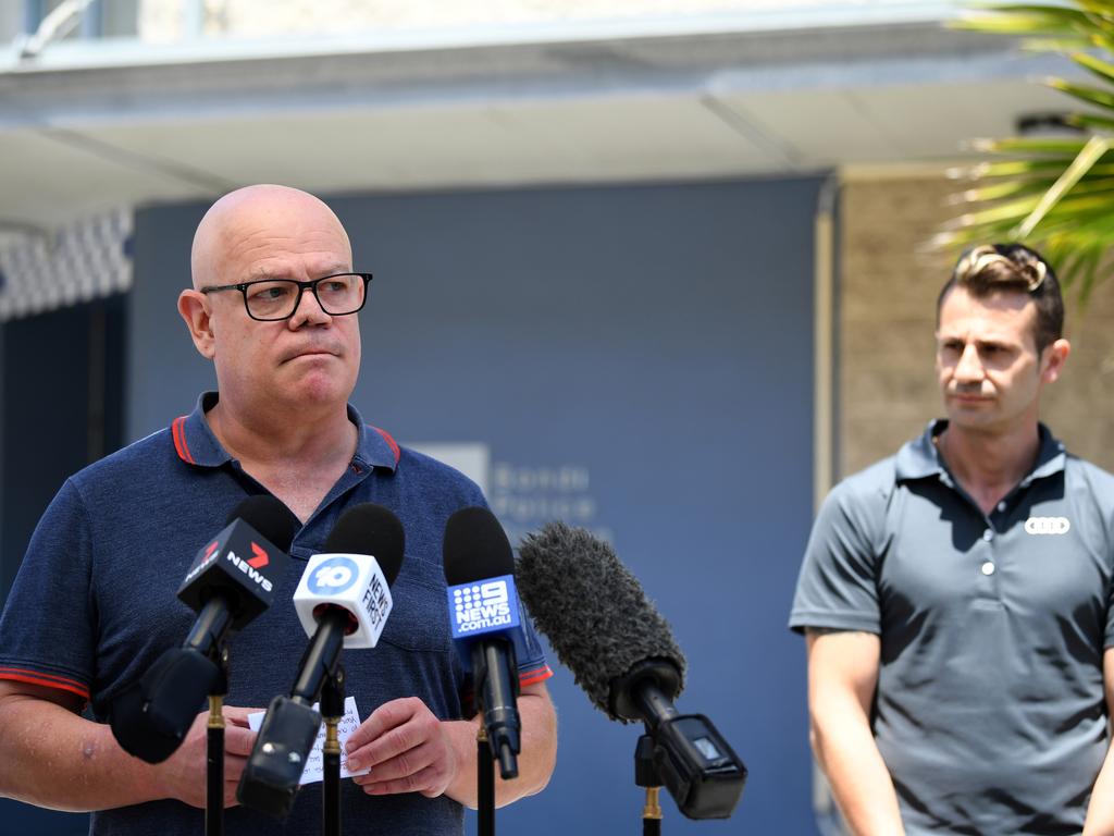 Ms Caddick’s brother Adam Grimley and husband Anthony Koletti made a public appeal after she went missing. Picture: Joel Carrett/NCA NewsWire