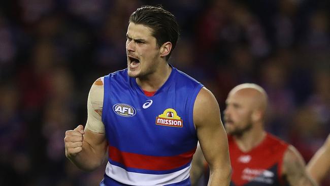 Tom Boyd will be joined by Josh Schache in the Bulldogs forward line. Picture: Getty Images