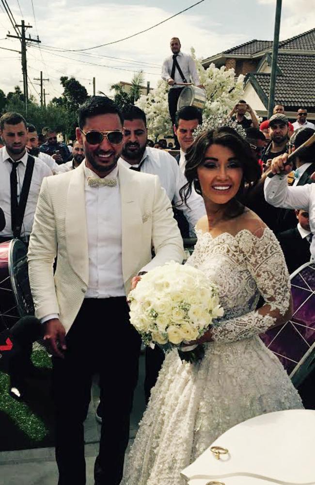 Salim Mehajer and bride Aysha on their wedding day / Supplied