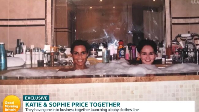 Katie and Sophie Price were described as like ‘chalk and cheese’ by Susannah Reid. Picture: Good Morning Britain/ITV