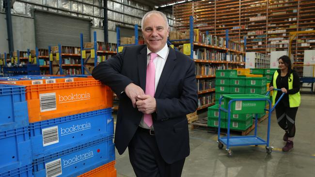 Booktopia CEO Tony Nash, at its distribution centre, where it will trial robots. Picture: Britta Campion/The Australian