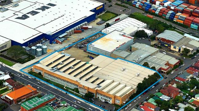 An aerial view of the proposed Bunnings at Tempe.