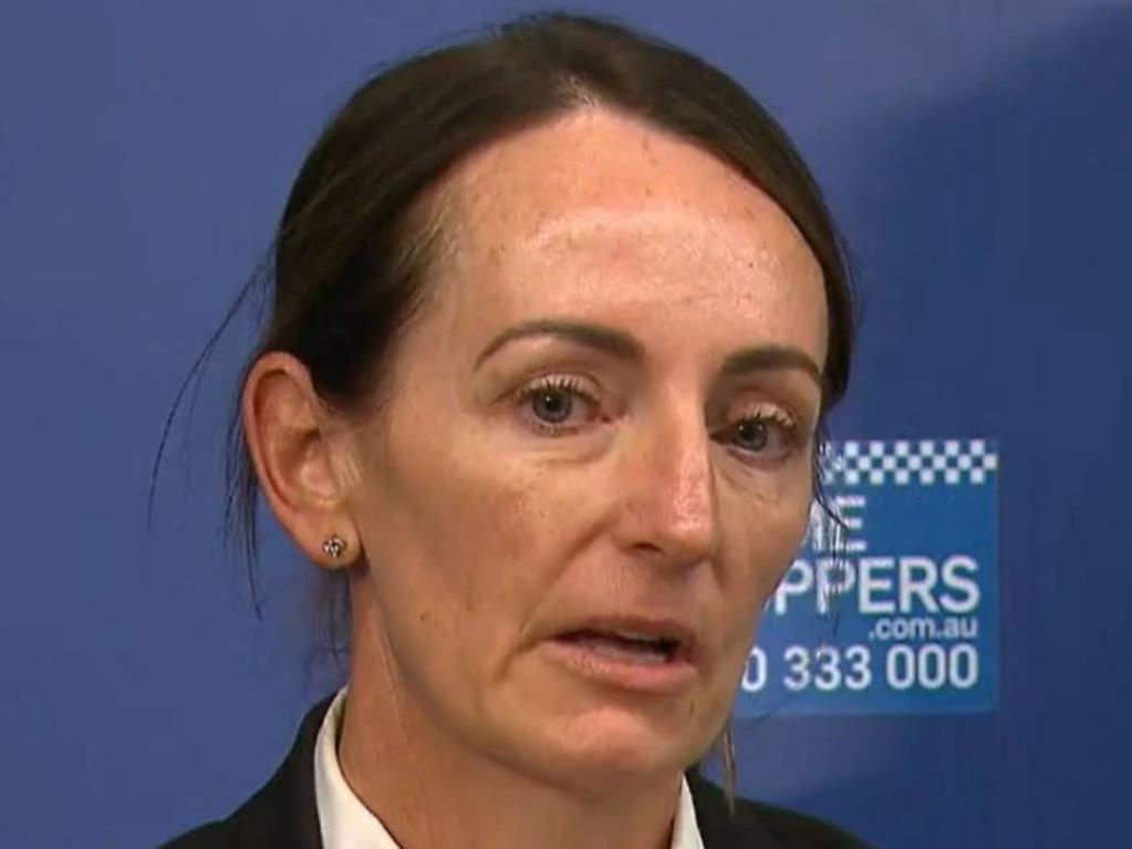 Detective Sergeant Sasha Pinazza at Tuesday’s press conference, she was also the officer who interview the accused at Silverwater.