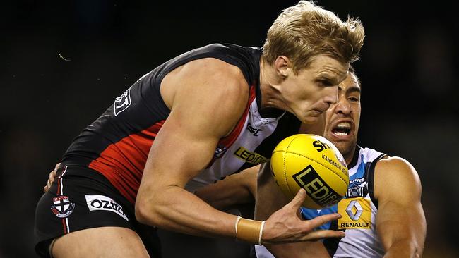 Nick Riewoldt says the Dangerfield bump and suspension was a ‘breaking point’ moment.