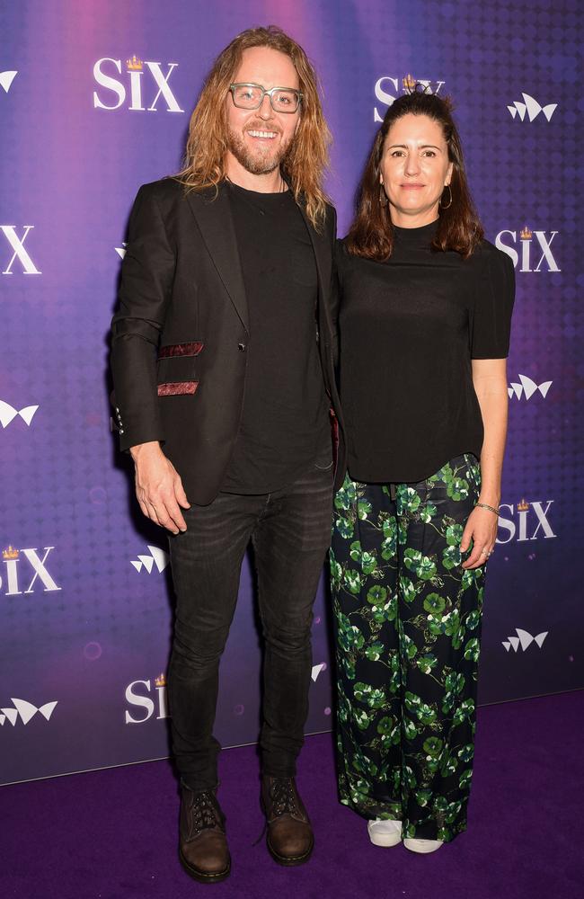 Tim Minchin and his wife Sarah, pictured in 2020. Picture: News Corp Australia