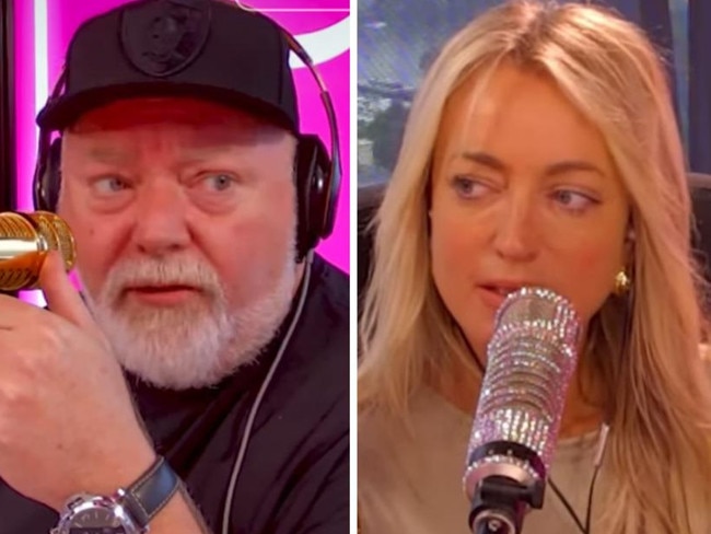 Kyle Sandilands shares his aneurysms diagnoses while on-air with co-host Jackie ‘O’ Henderson. Picture: Supplied