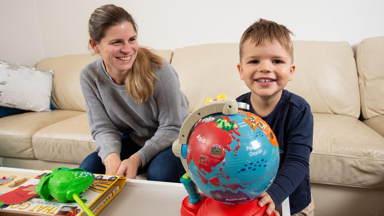 Goodwood mum Rachel Toyer had her son Arlo. Picture: Brett Hartwig