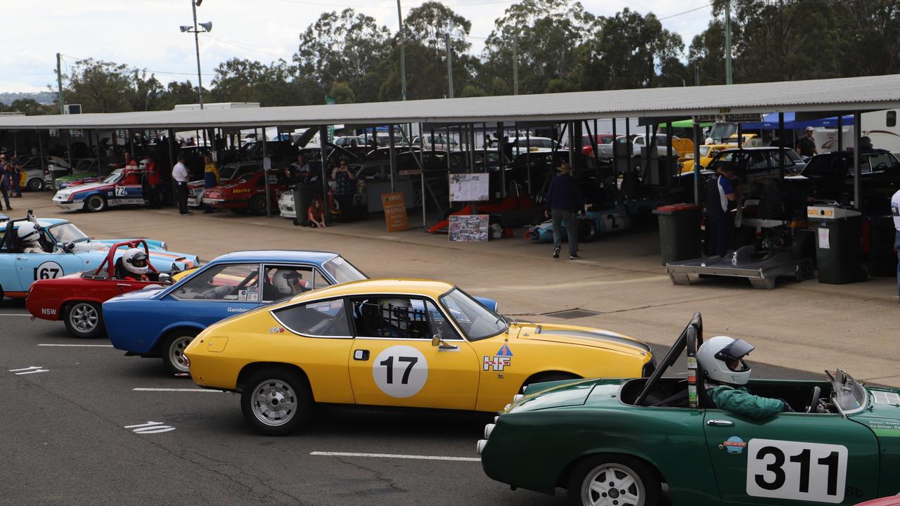 The Historic Car Club Queensland meet at Morgan Park Raceway.