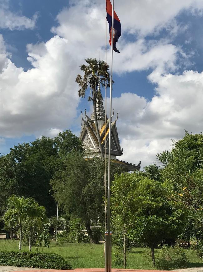 The stupa at the Killing Fields near Phnom Penh, Cambodia. Picture: Penny Hunter