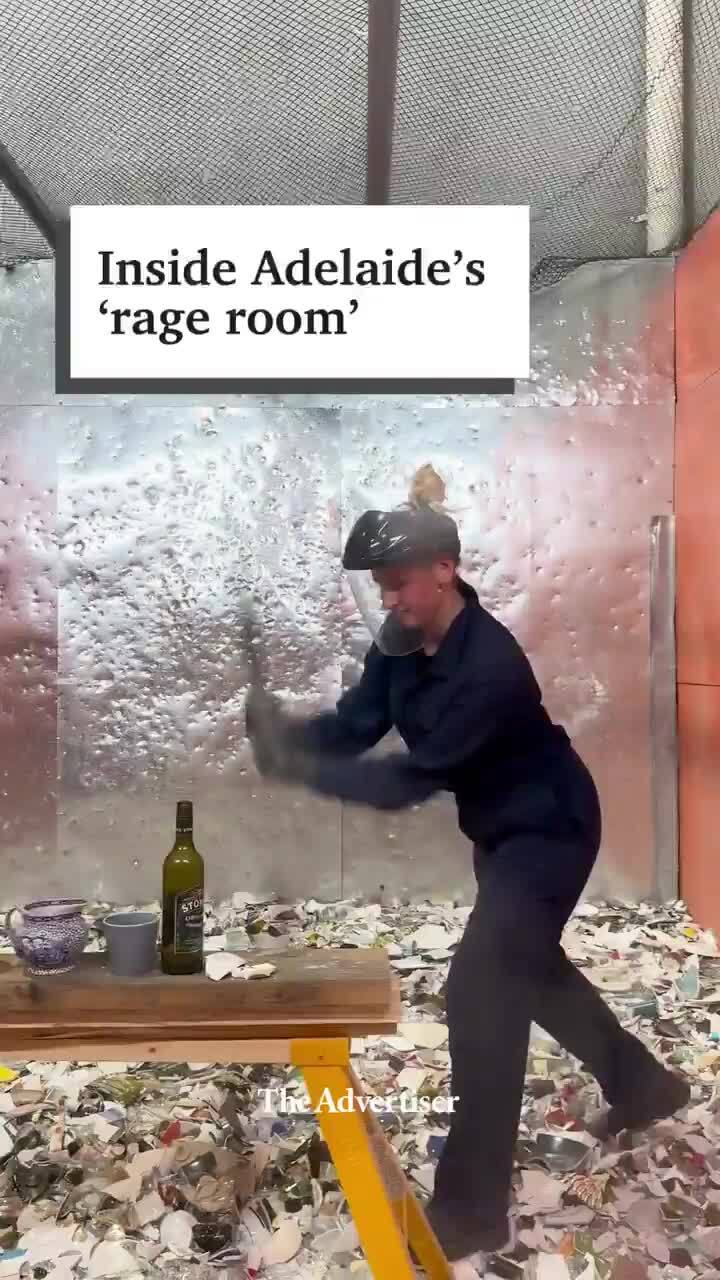 Inside Adelaide's 'rage room'