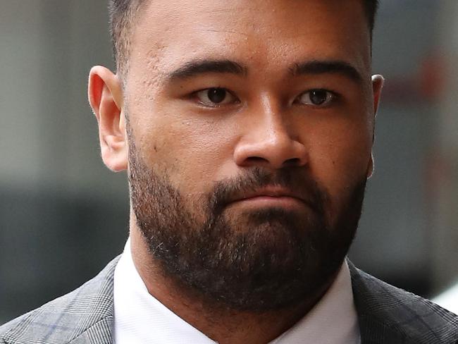 Appeal hearing at the Downing Centre Court in Sydney today for former rugby league players Zane Musgrove (pictured) and Liam Coleman after being convicted of indecent assault of a woman at a hotel in Sydney's eastern suburbs. Picture: David Swift.