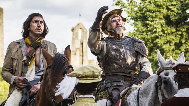 Adam Driver and Jonathan Pryce in The Man Who Killed Don Quixote.