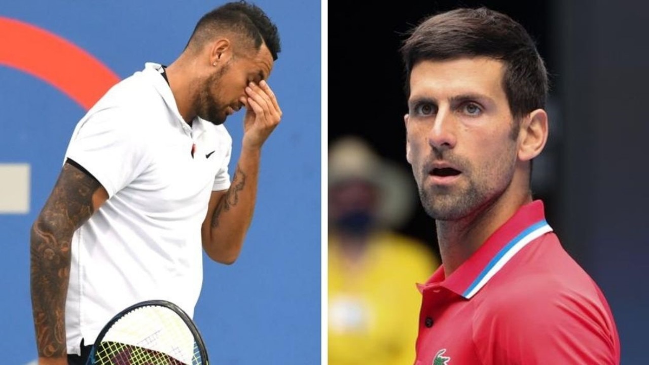 Nick Kyrgios is supporting Novak Djokovic. Photo: Getty Images.