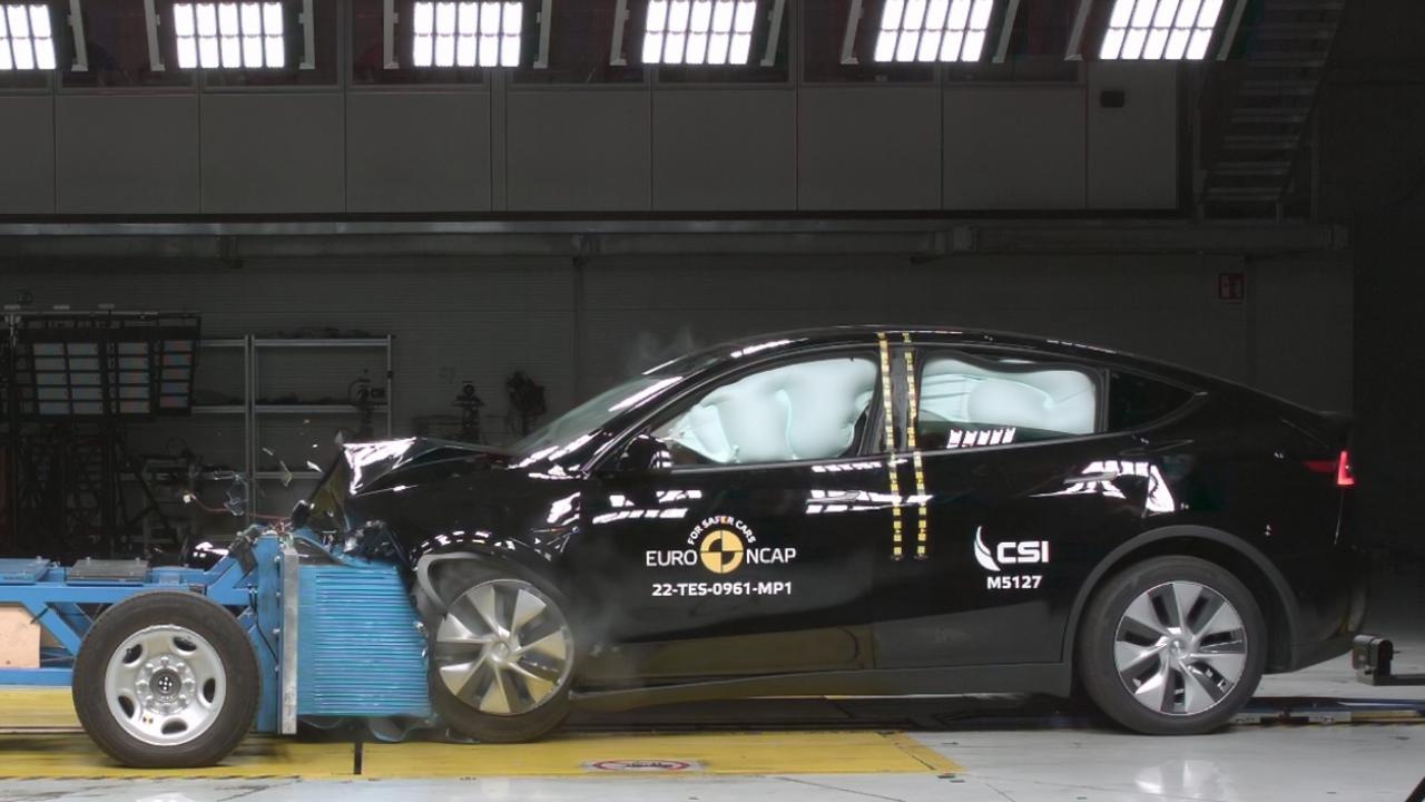 2022 Tesla Model Y ANCAP crash test.