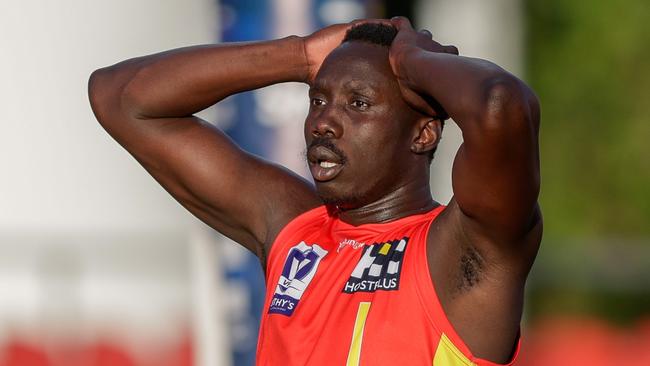 Can the Hawks get the best out of Mabior Chol? Picture: Russell Freeman/AFL Photos via Getty Images