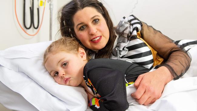 The panicking mum rang an ambulance for her ill daughter. Picture: Mark Stewart