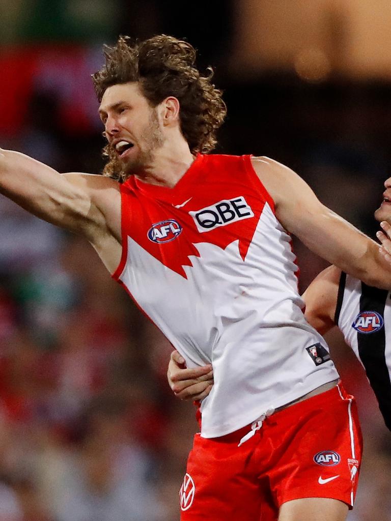 Tom Hickey was terrific against the Magpies. Picture: Dylan Burns/AFL Photos