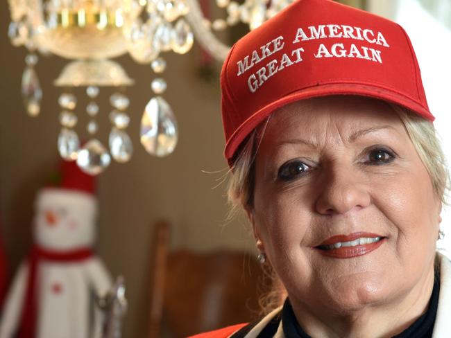 TRUMP HEARTLAND .. Mary Ann Tackett, Chairman of Lincoln County Republican Party, at home in Fayetteville, Tennessee. Picture: Alex Towle