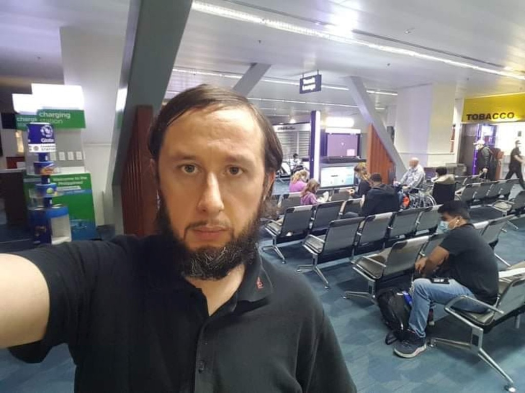 Roman Trofimov spent more than 100 days trapped in Manila Airport. Picture: ViralPress