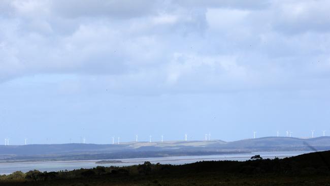 The Woolnorth wind farm seen from Robbins Island. PICTURE CHRIS KIDD