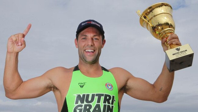 Kendrick Louis after winning the last Nutri-Grain ironman crown. Pic: HarvPix