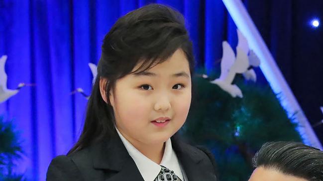 Girl who forced ban on entire country. Picture: KCNA via KNS/AFP