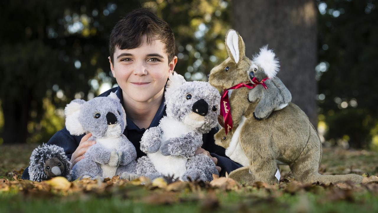 Max Ritchie formed an endangered species club at school and raised over $700 for Toowoomba Koala and Wildlife Rescue. Picture: Kevin Farmer