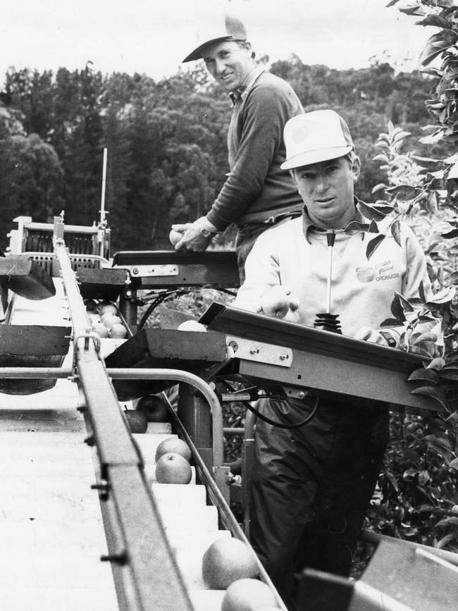 Ian Plummer, left, with brother John Plummer, pictured in 1985.