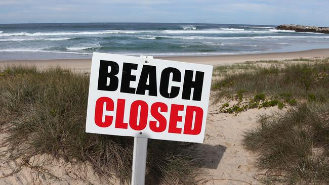 Lighthouse Beach at Ballina remains closed after a shark attack. Photo: David Clark