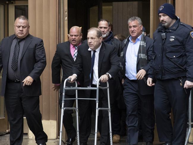 Harvey Weinstein pictured leaving a New York court. Picture: AP