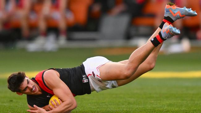 Brandon Zerk-Thatcher is adamant he won’t stay at Essendon. Picture: Getty Images