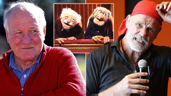 Tony Windsor (left) and Peter FitzSimons ... 'Statler and Waldorf, without the wit'.