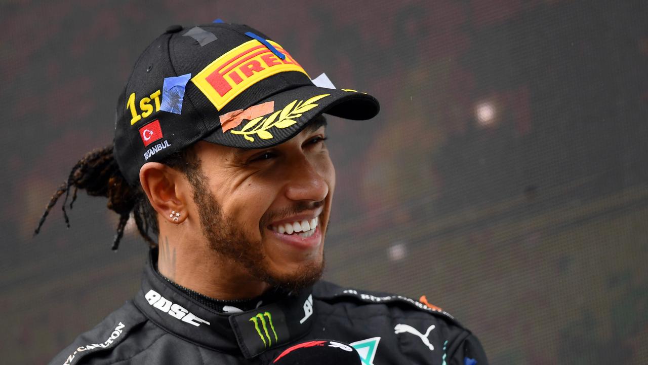 Lewis Hamilton will look to win a record eighth world title this season (Photo by Clive Mason / POOL / AFP)