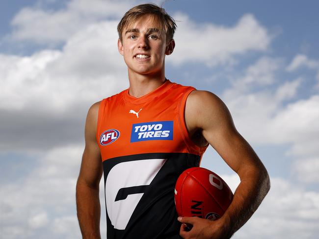 New draftee James Leake (pick 17) at GWS Giants first day of pre season training for the 1-4 year players on November 27, 2023. Photo by Phil Hillyard(Image Supplied for Editorial Use only - **NO ON SALES** - Â©Phil Hillyard )