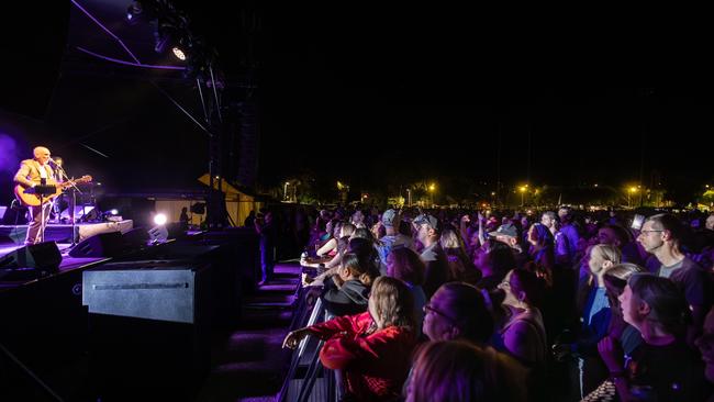 Paul Kelly performs at the Warm Up in Alice Springs. Picture: Supplied