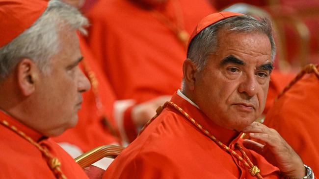 Italian Cardinal Giovanni Angelo Becciu. Picture: AFP