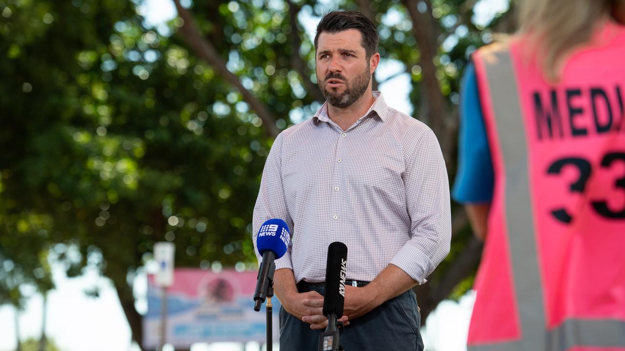 Minister Brent Potter ahead of the 2024 Bass In The Grass festival in Darwin. Picture: Pema Tamang Pakhrin