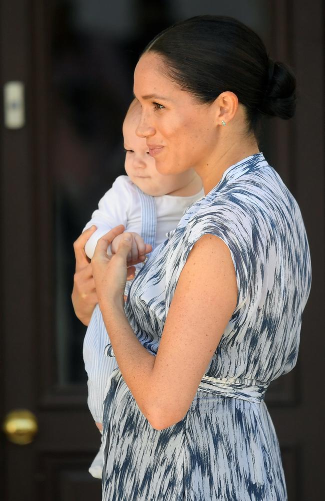 The meeting was Archie’s only public outing on the tour. Picture: Toby Melville — Pool/Getty Images