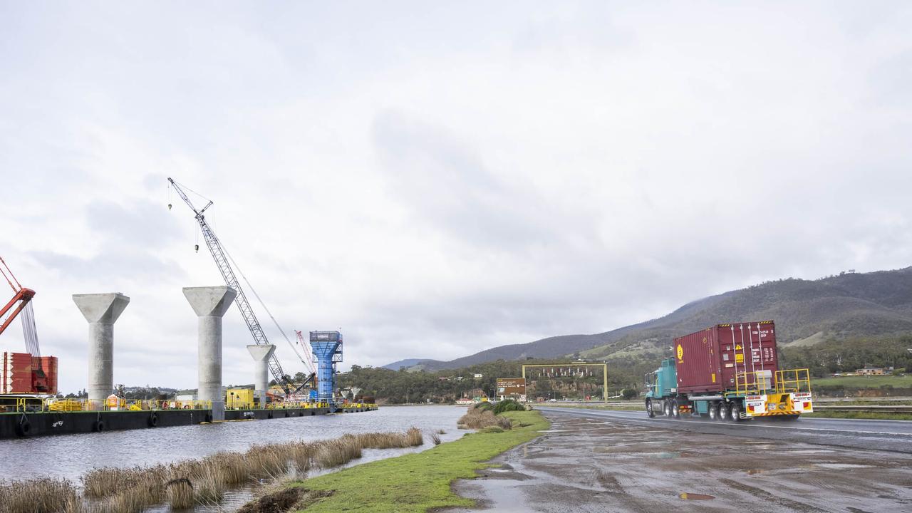 Tasmania Wet Weather - Bridgewater Bridge. Picture: Caroline Tan