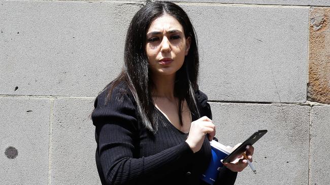 Israh Chahine is seen at the Downing Centre Court. Picture: NCA NewsWire / Gaye Gerard