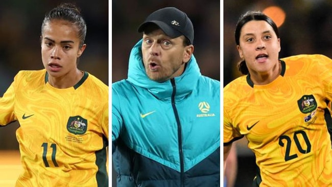 Mary Fowler, Tony Gustavsson and Sam Kerr. Photos: Getty Images