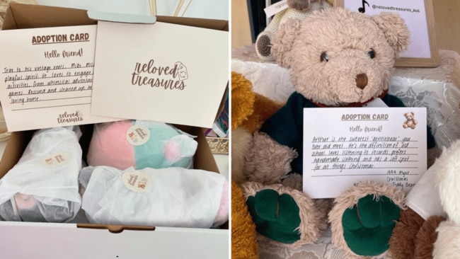 Each bear comes with their very own story card. Image: Reloved Treasures