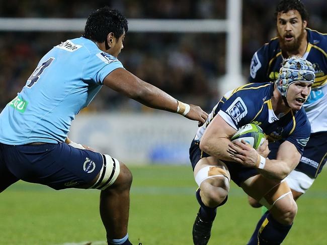 Brumbies flanker David Pocock in action against the Waratahs on Friday night.