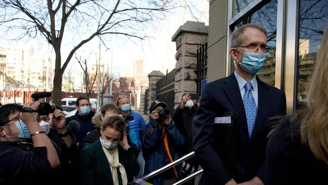 Australian Ambassador to China Graham Fletcher was denied entry to the trial of Cheng Lei, in Beijing on March 31, 2022. Picture: Noel Celis / AFP