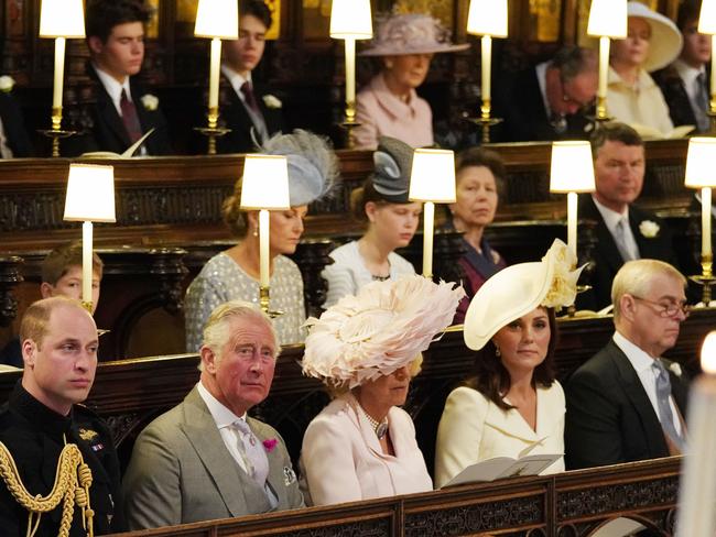 The Duchess of Cambridge in a yellow dress by Alexander McQueen. Picture: AFP PHOTO / POOL / Jonathan Brady